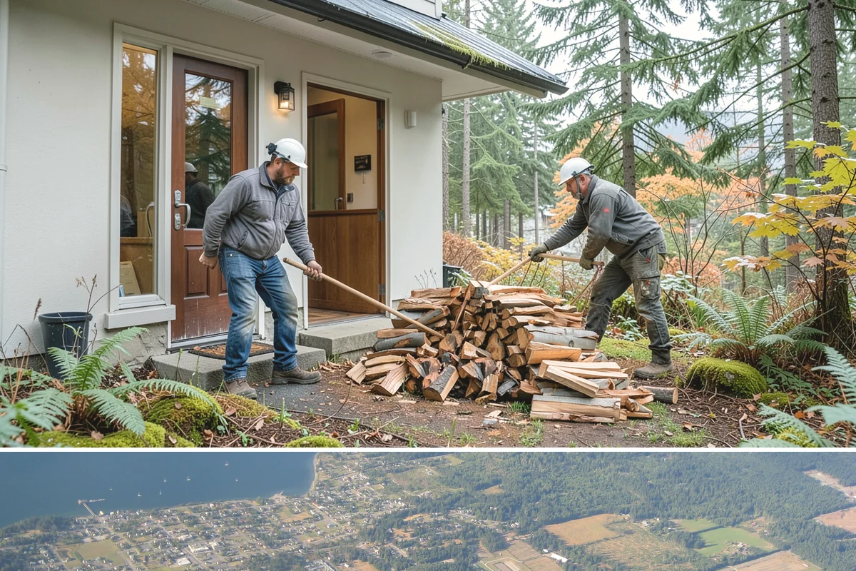 Event Firewood in Coupeville, Island County, WA - Book event firewood well ahead of peak wedding and festival dates in spring through fall.