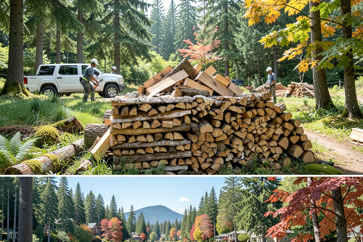 Event Firewood in Covington, King County, WA - Book event firewood well ahead of peak wedding and festival dates in spring through fall.