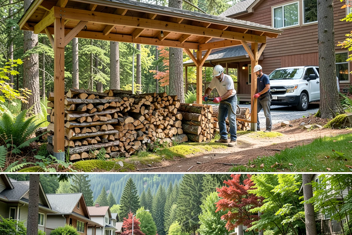 Event Firewood in Darrington, Snohomish County, WA - Book event firewood well ahead of peak wedding and festival dates in spring through fall.