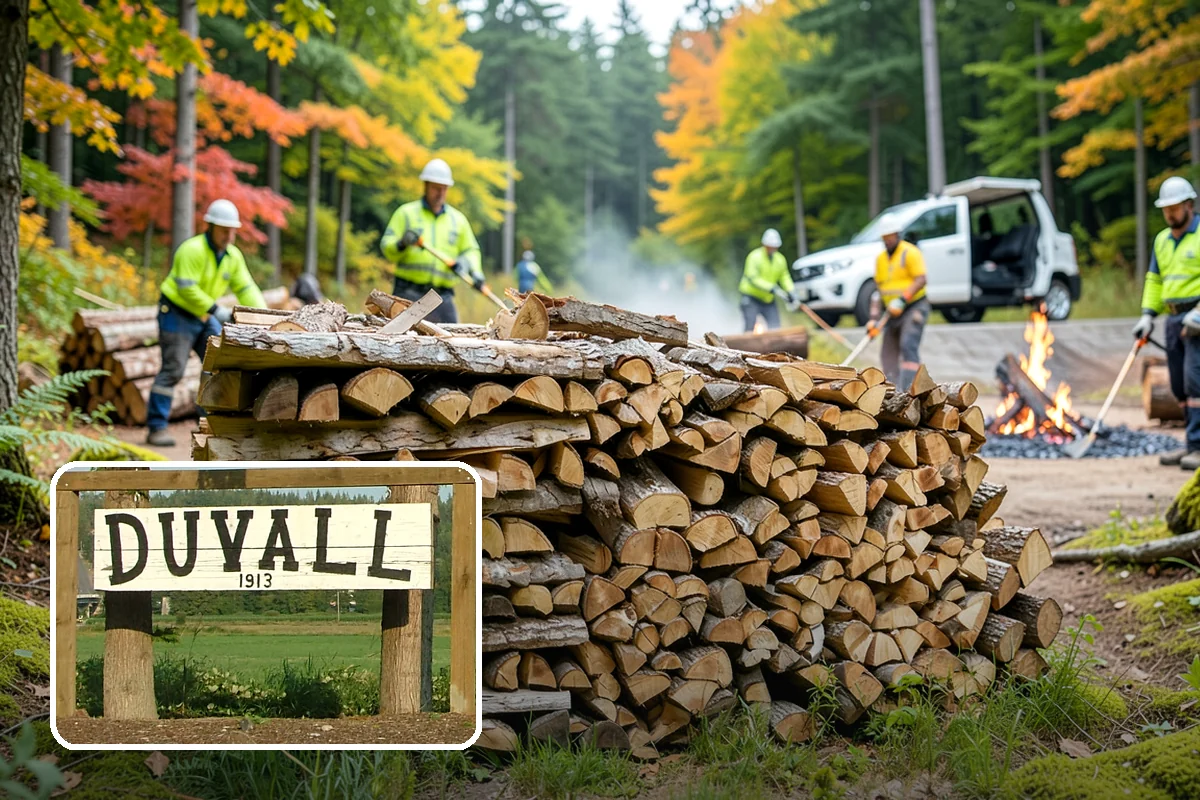 Event Firewood in Duvall, King County, WA - Seasoned wood that lights on cue in front of guests