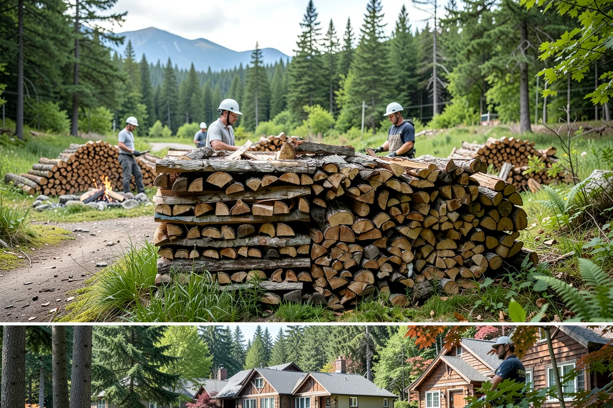 Event Firewood in Edgewood, WA - Book event firewood well ahead of peak wedding and festival dates in spring through fall.