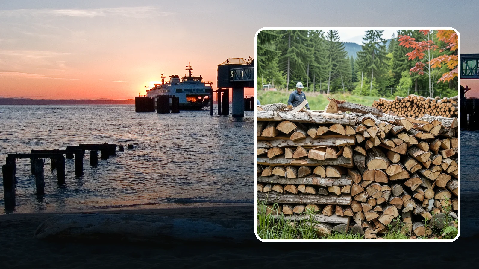 Event Firewood in Edmonds, Snohomish County, WA - We deliver seasoned firewood for Pacific Northwest events, from festivals to private gatherings, sized and timed to your occasion.