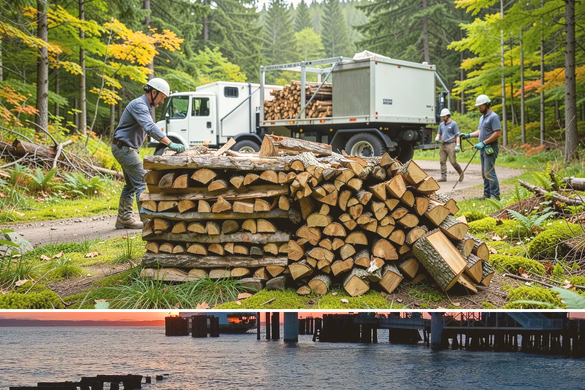 Event Firewood in Edmonds, Snohomish County, WA - Book event firewood well ahead of peak wedding and festival dates in spring through fall.