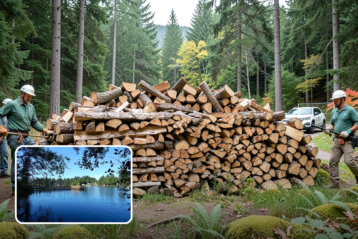 Event Firewood in Federal Way, King County, WA - Seasoned wood that lights on cue in front of guests