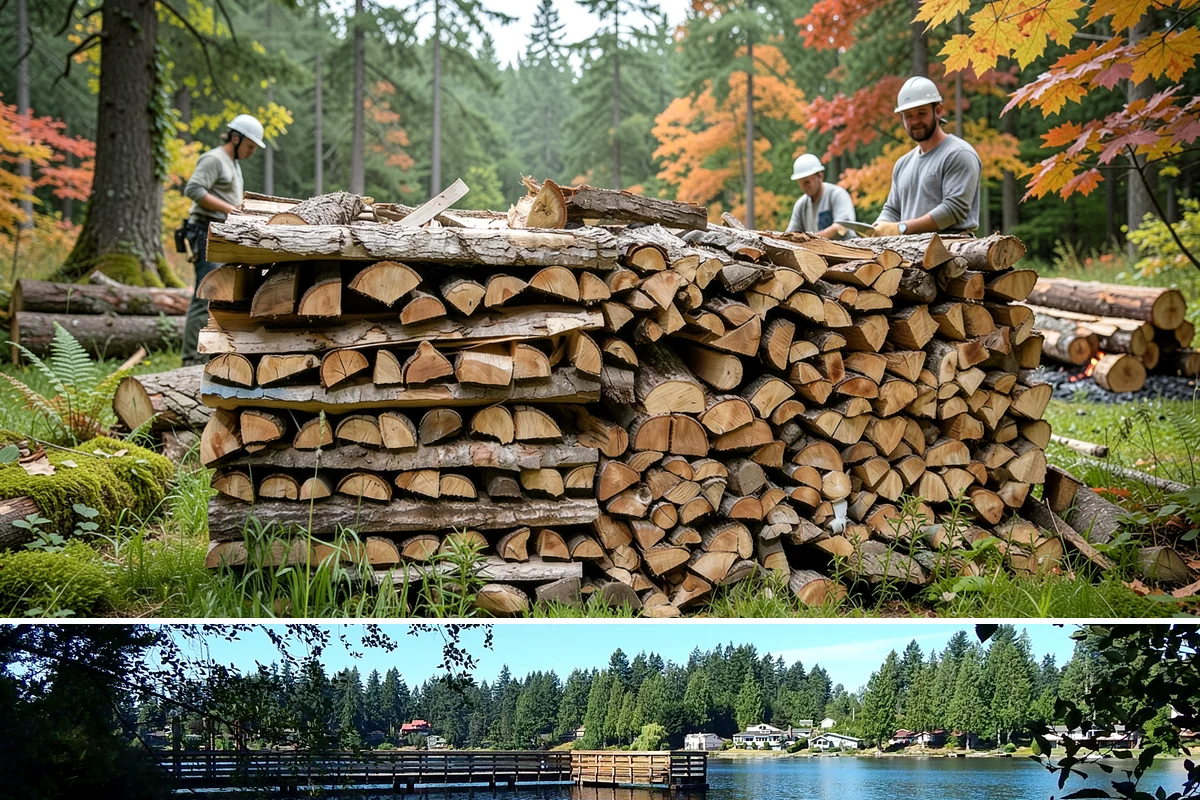 Event Firewood in Federal Way, King County, WA - Book event firewood well ahead of peak wedding and festival dates in spring through fall.