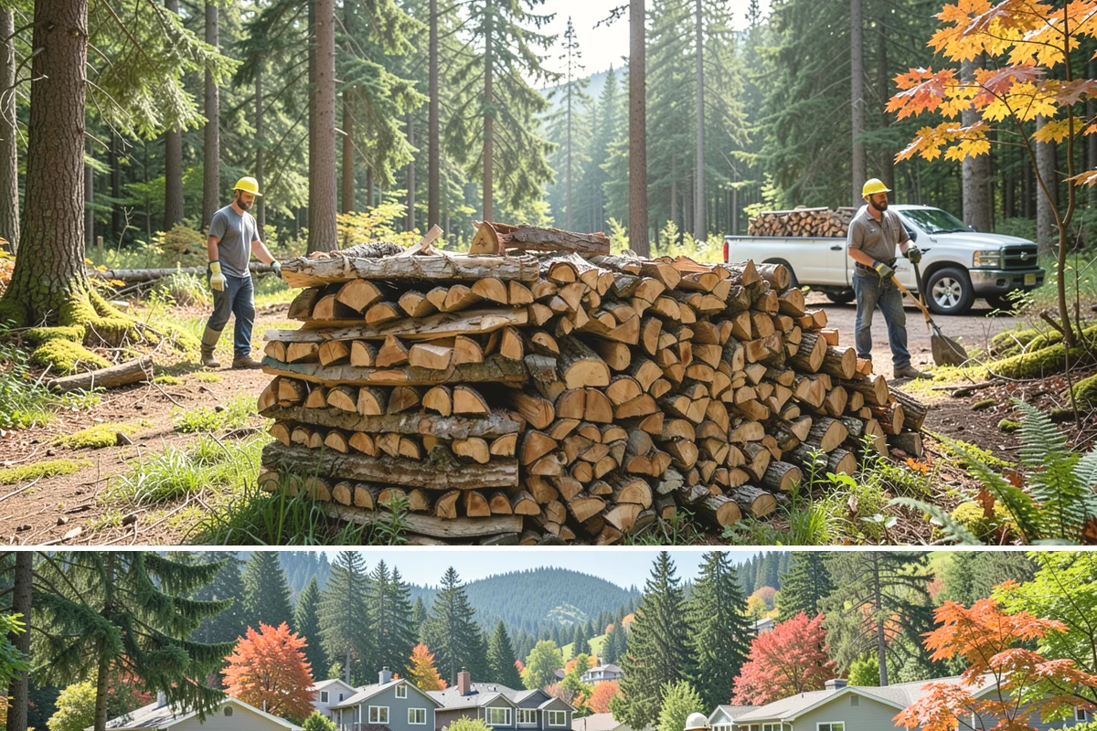 Event Firewood in Fircrest, Pierce County, WA - Book event firewood well ahead of peak wedding and festival dates in spring through fall.