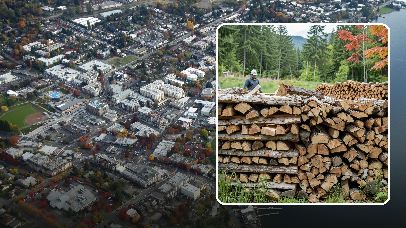 Event Firewood in Kirkland, King County, WA - We deliver seasoned firewood for Pacific Northwest events, from festivals to private gatherings, sized and timed to your occasion.