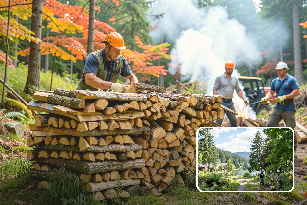 Event Firewood in Lake Forest Park, King County, WA - Seasoned wood that lights on cue in front of guests