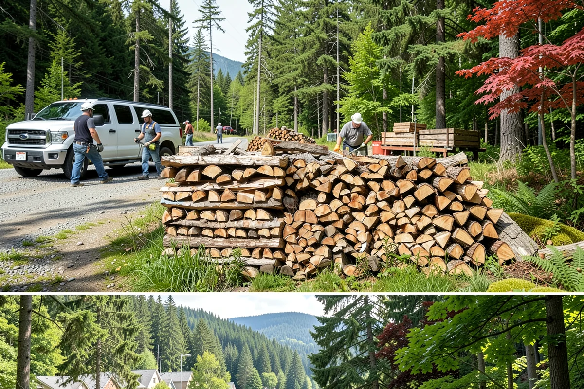 Event Firewood in Lake Forest Park, King County, WA - Book event firewood well ahead of peak wedding and festival dates in spring through fall.