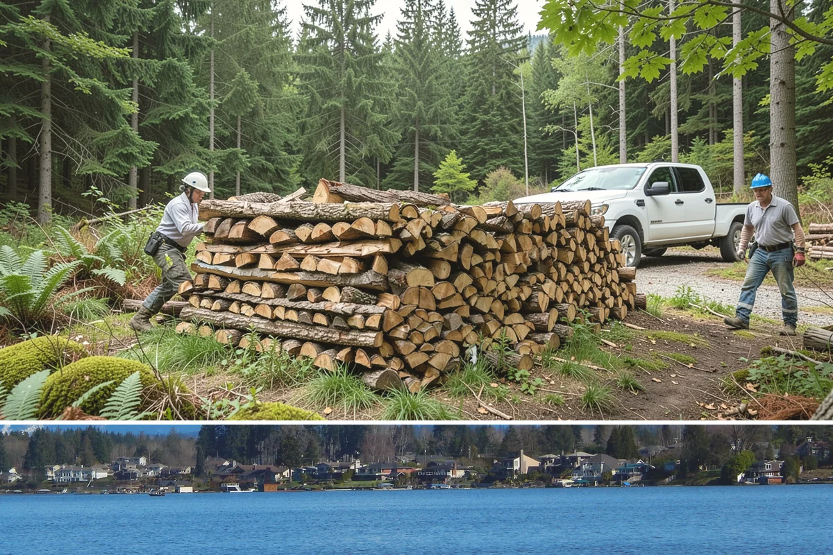Event Firewood in Lake Stevens, Snohomish County, WA - Book event firewood well ahead of peak wedding and festival dates in spring through fall.