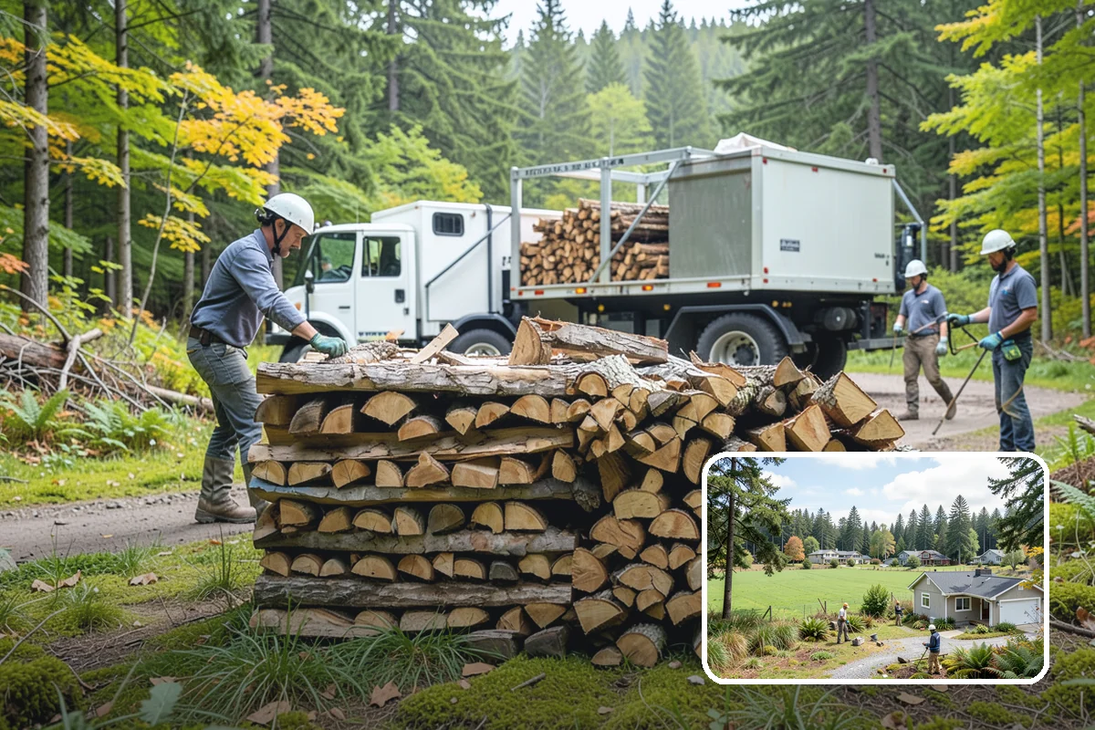 Event Firewood in Lyman, Skagit County, WA - Seasoned wood that lights on cue in front of guests