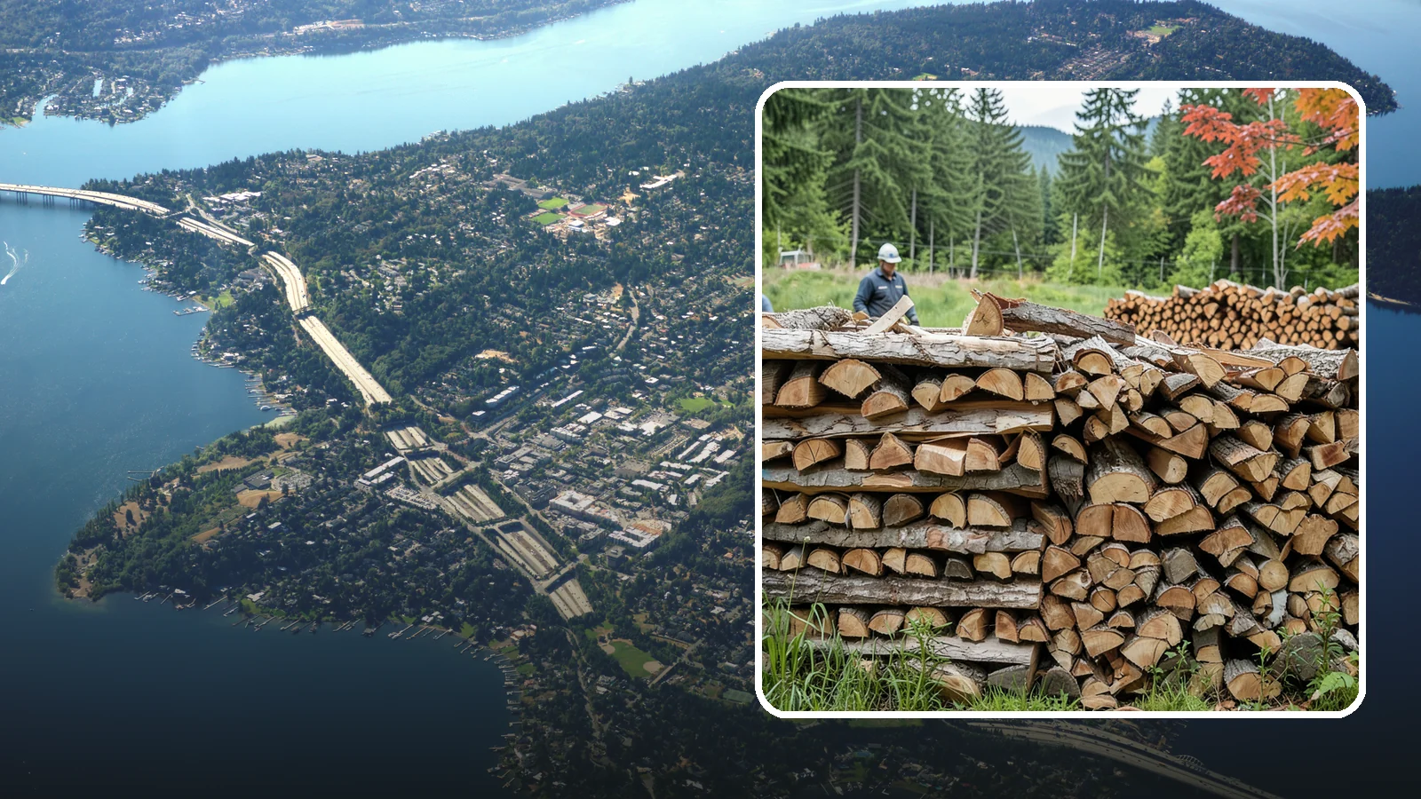 Event Firewood in Mercer Island, King County, WA - We deliver seasoned firewood for Pacific Northwest events, from festivals to private gatherings, sized and timed to your occasion.