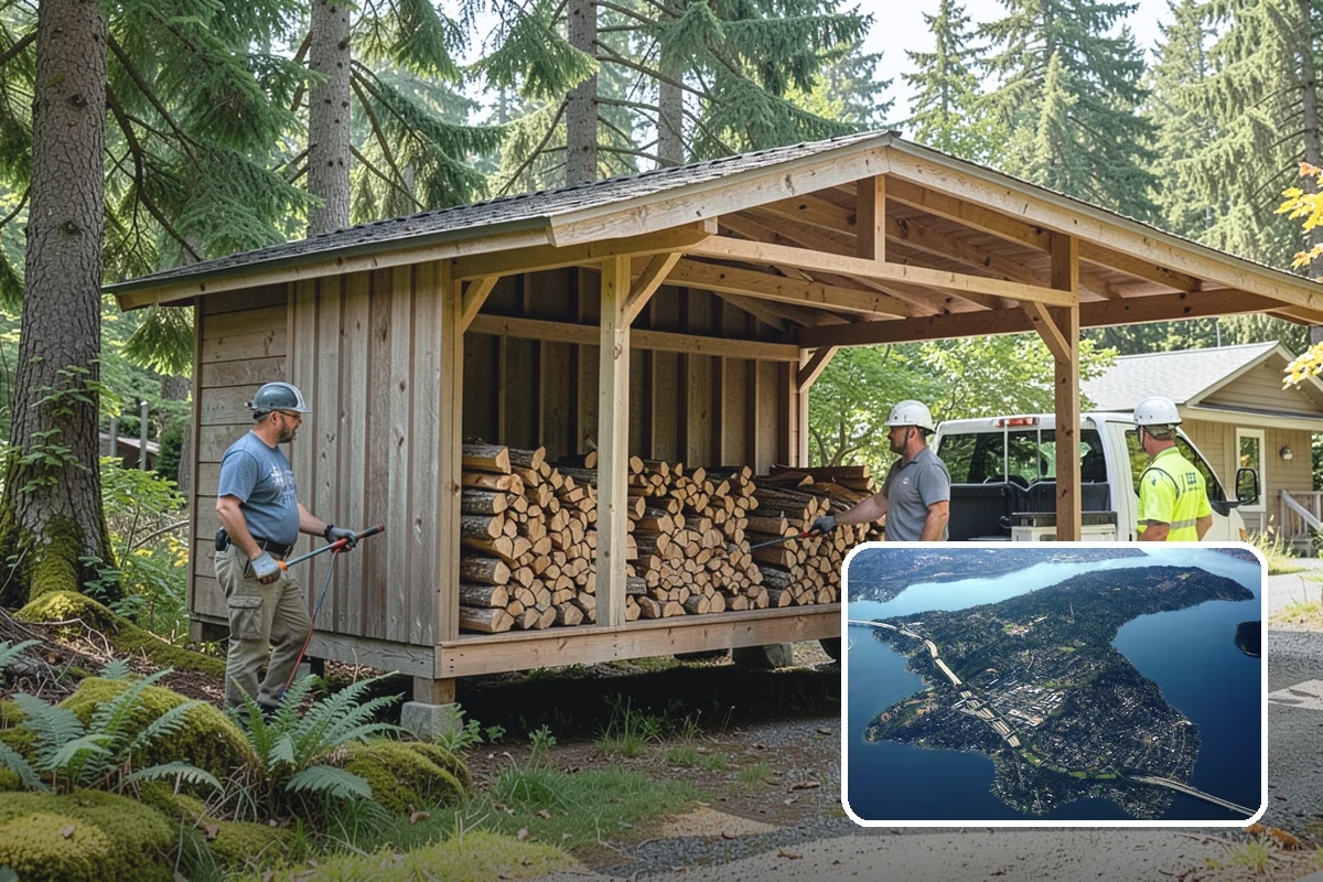 Event Firewood in Mercer Island, King County, WA - Seasoned wood that lights on cue in front of guests