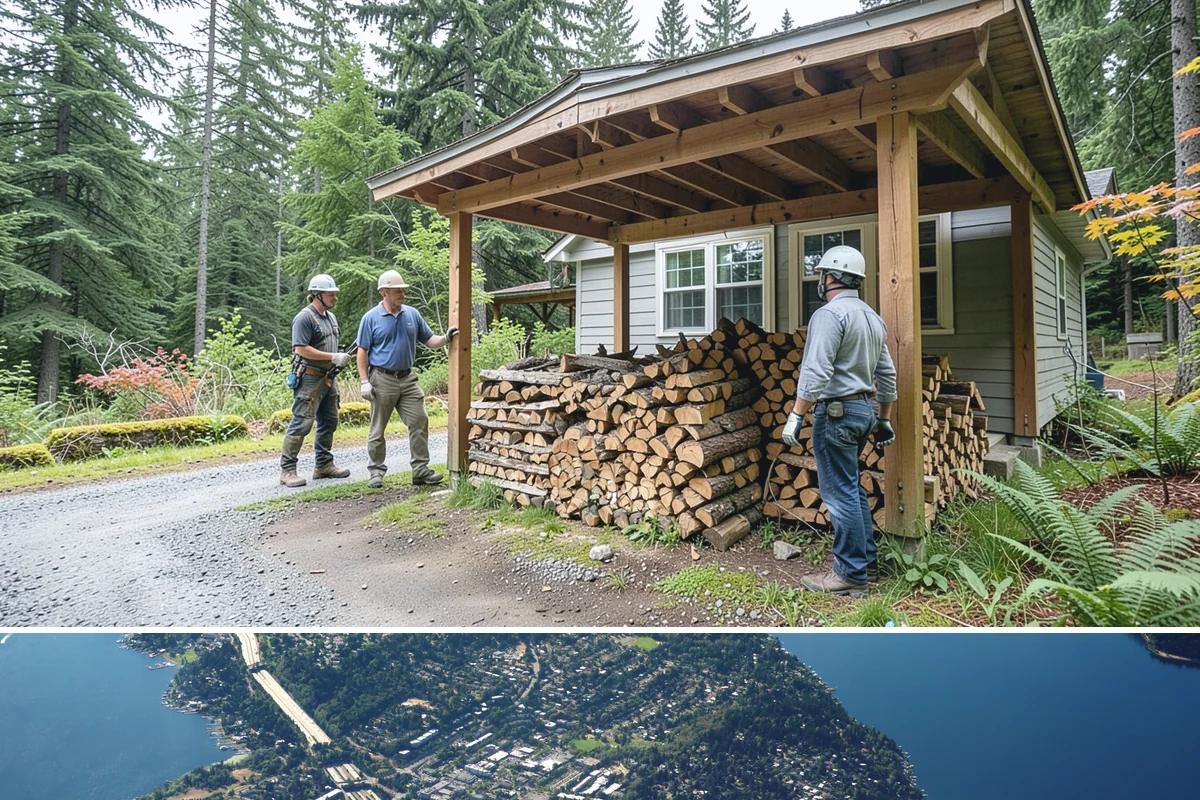 Event Firewood in Mercer Island, King County, WA - Book event firewood well ahead of peak wedding and festival dates in spring through fall.