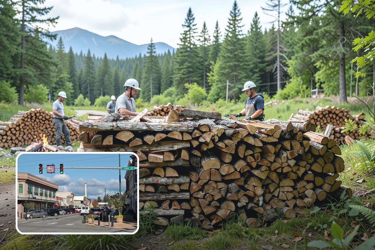 Event Firewood in Monroe, Snohomish County, WA - Seasoned wood that lights on cue in front of guests
