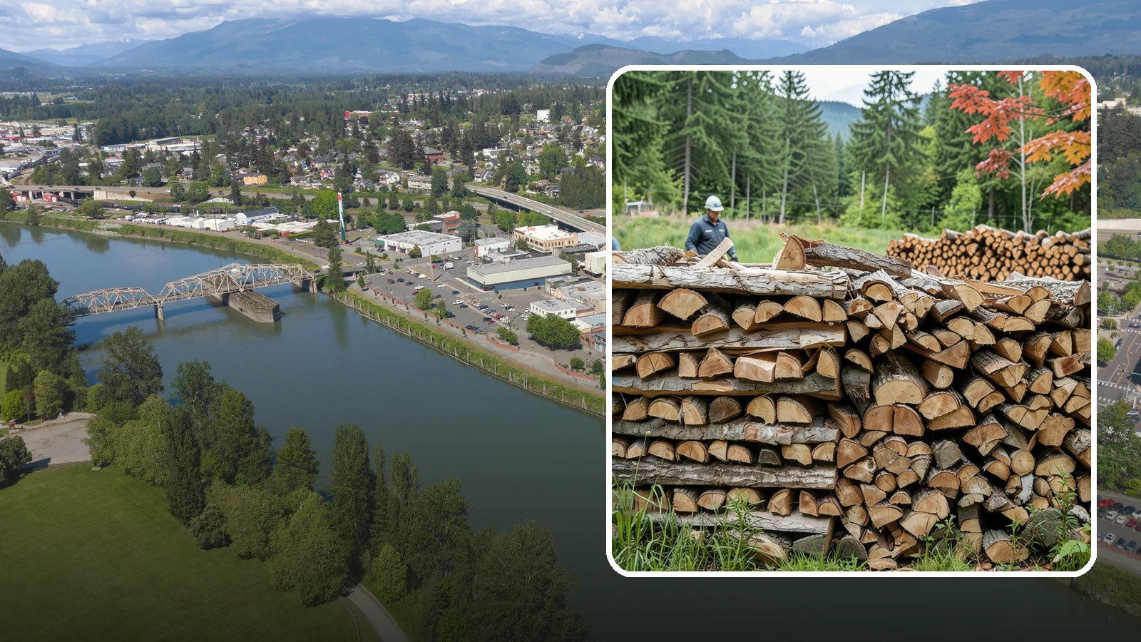 Event Firewood in Mount Vernon, Skagit County, WA - We deliver seasoned firewood for Pacific Northwest events, from festivals to private gatherings, sized and timed to your occasion.
