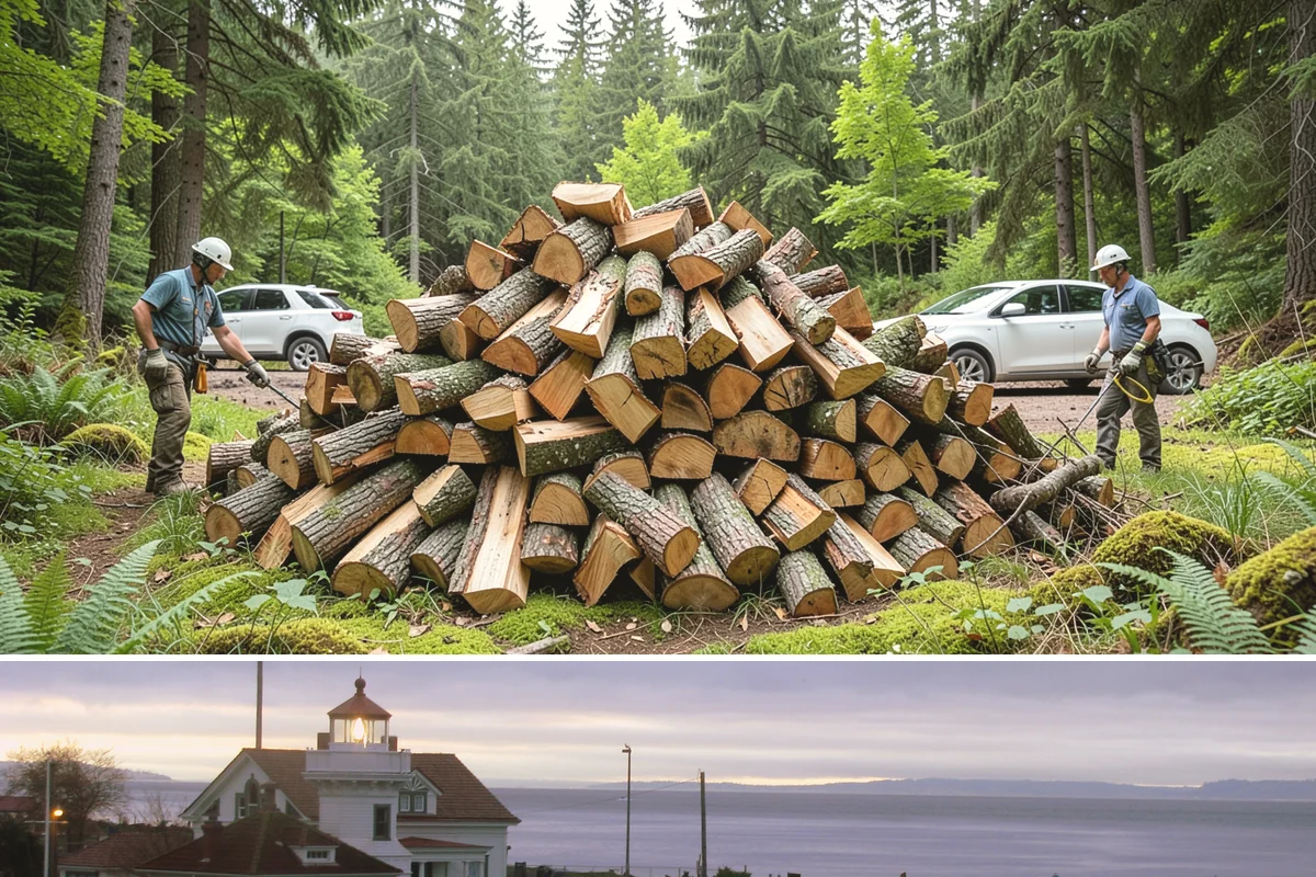 Event Firewood in Mukilteo, Snohomish County, WA - Book event firewood well ahead of peak wedding and festival dates in spring through fall.