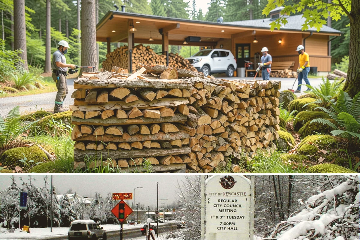 Event Firewood in Newcastle, King County, WA - Book event firewood well ahead of peak wedding and festival dates in spring through fall.
