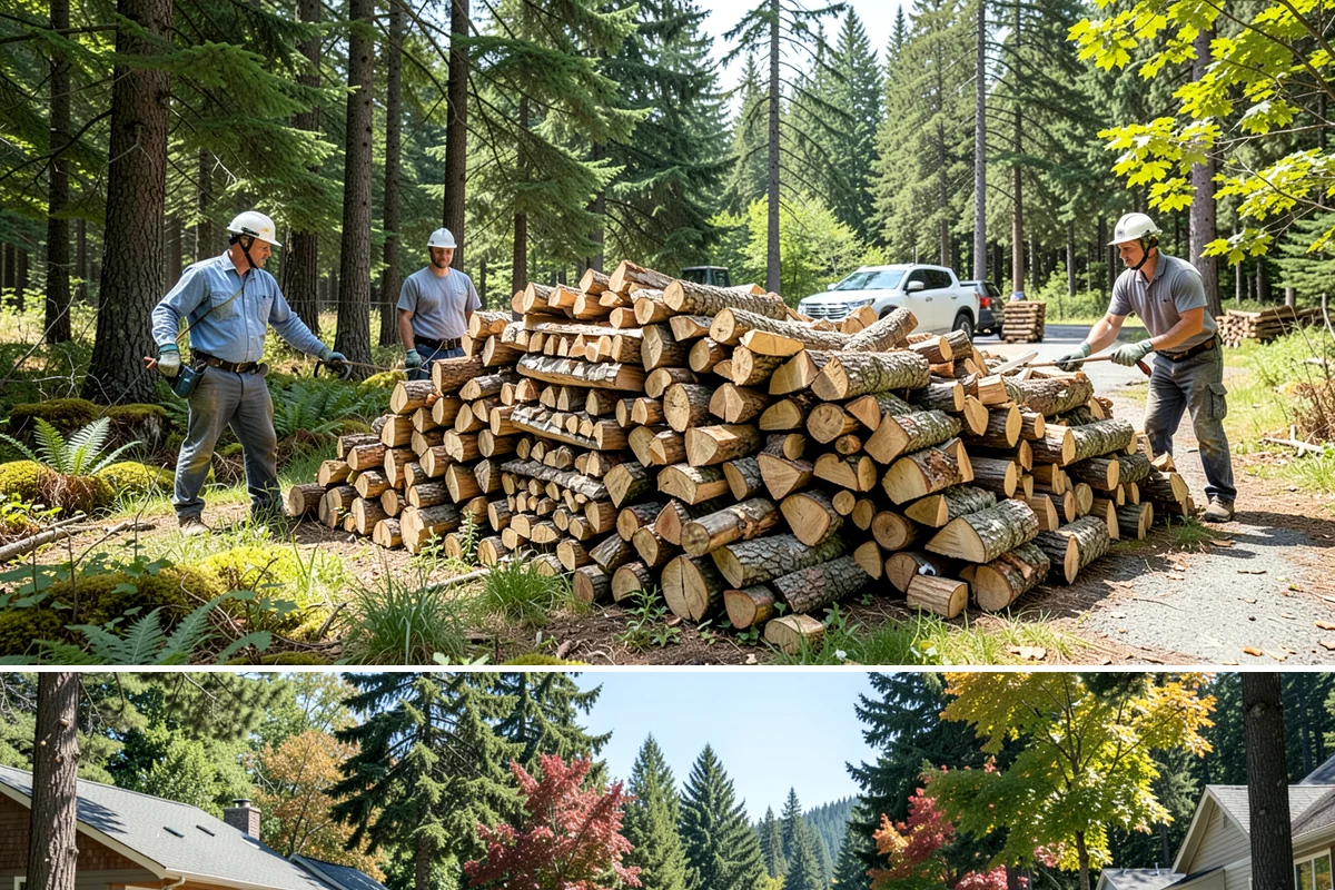 Event Firewood in Orting, Pierce County, WA - Book event firewood well ahead of peak wedding and festival dates in spring through fall.