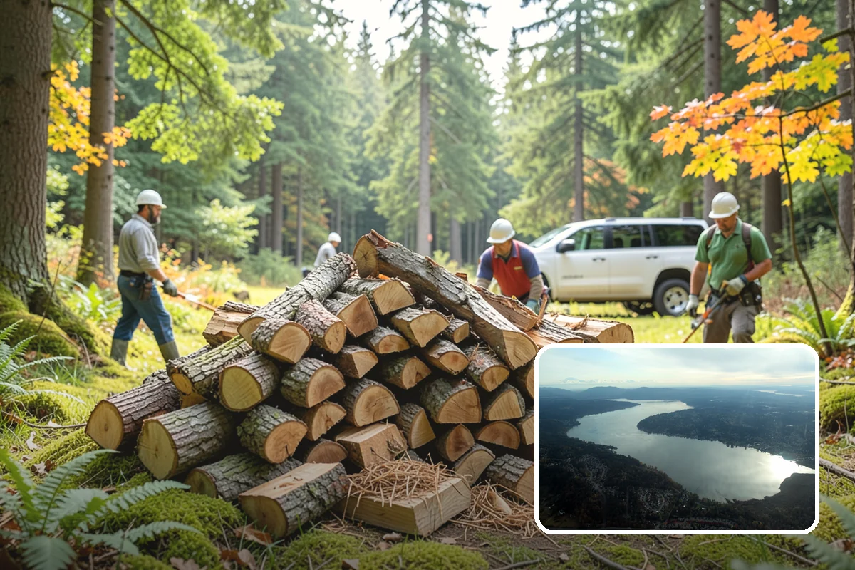 Event Firewood in Sammamish, King County, WA - Seasoned wood that lights on cue in front of guests