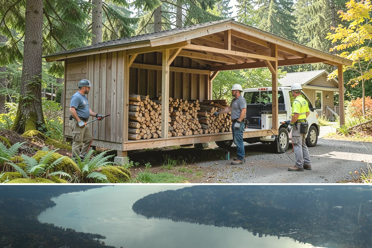 Event Firewood in Sammamish, King County, WA - Book event firewood well ahead of peak wedding and festival dates in spring through fall.