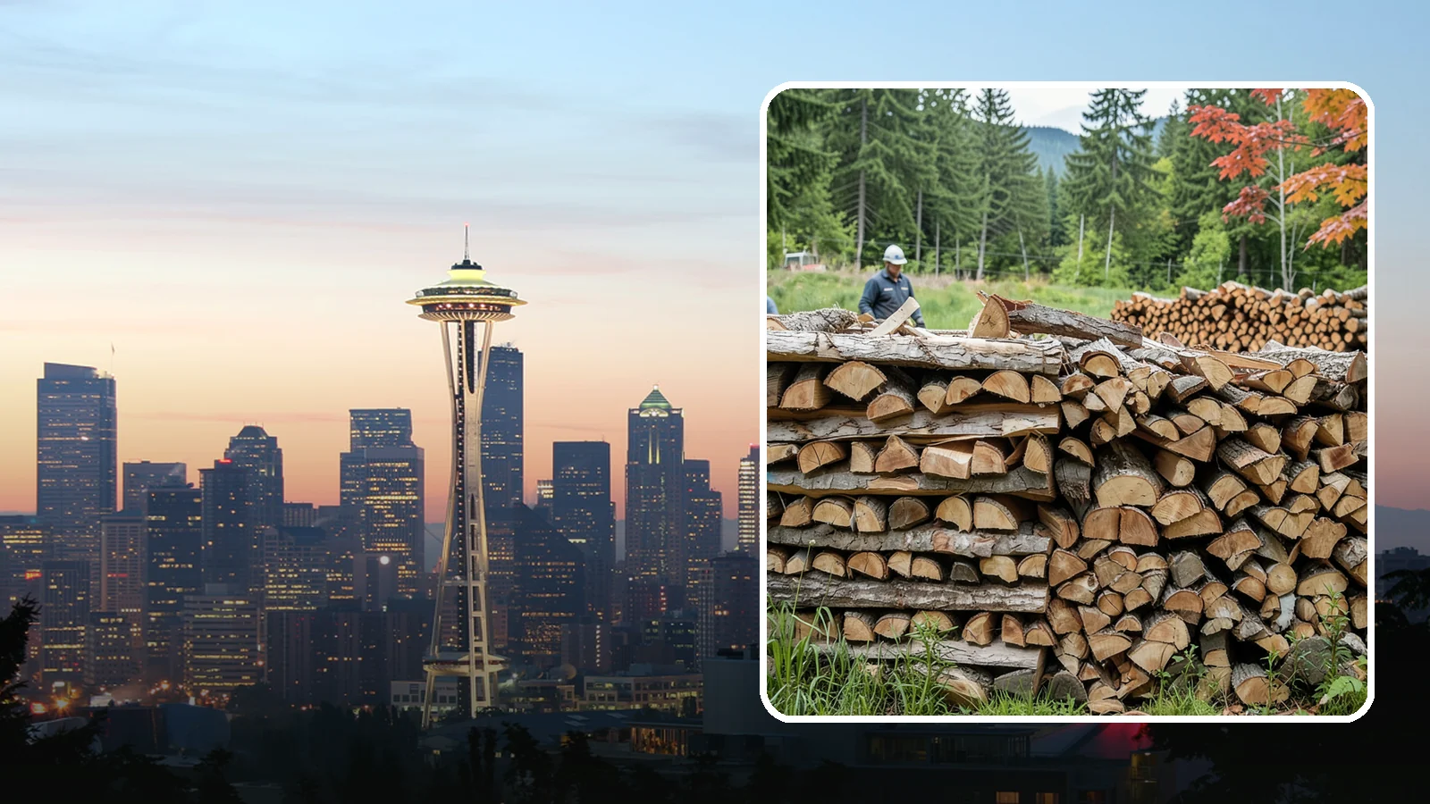 Event Firewood in Seattle, WA - We deliver seasoned firewood for Pacific Northwest events, from festivals to private gatherings, sized and timed to your occasion.