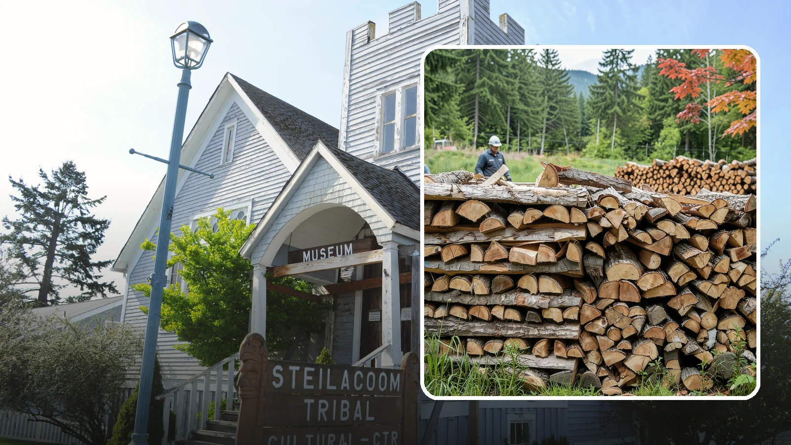 Event Firewood in Steilacoom, Pierce County, WA - We deliver seasoned firewood for Pacific Northwest events, from festivals to private gatherings, sized and timed to your occasion.