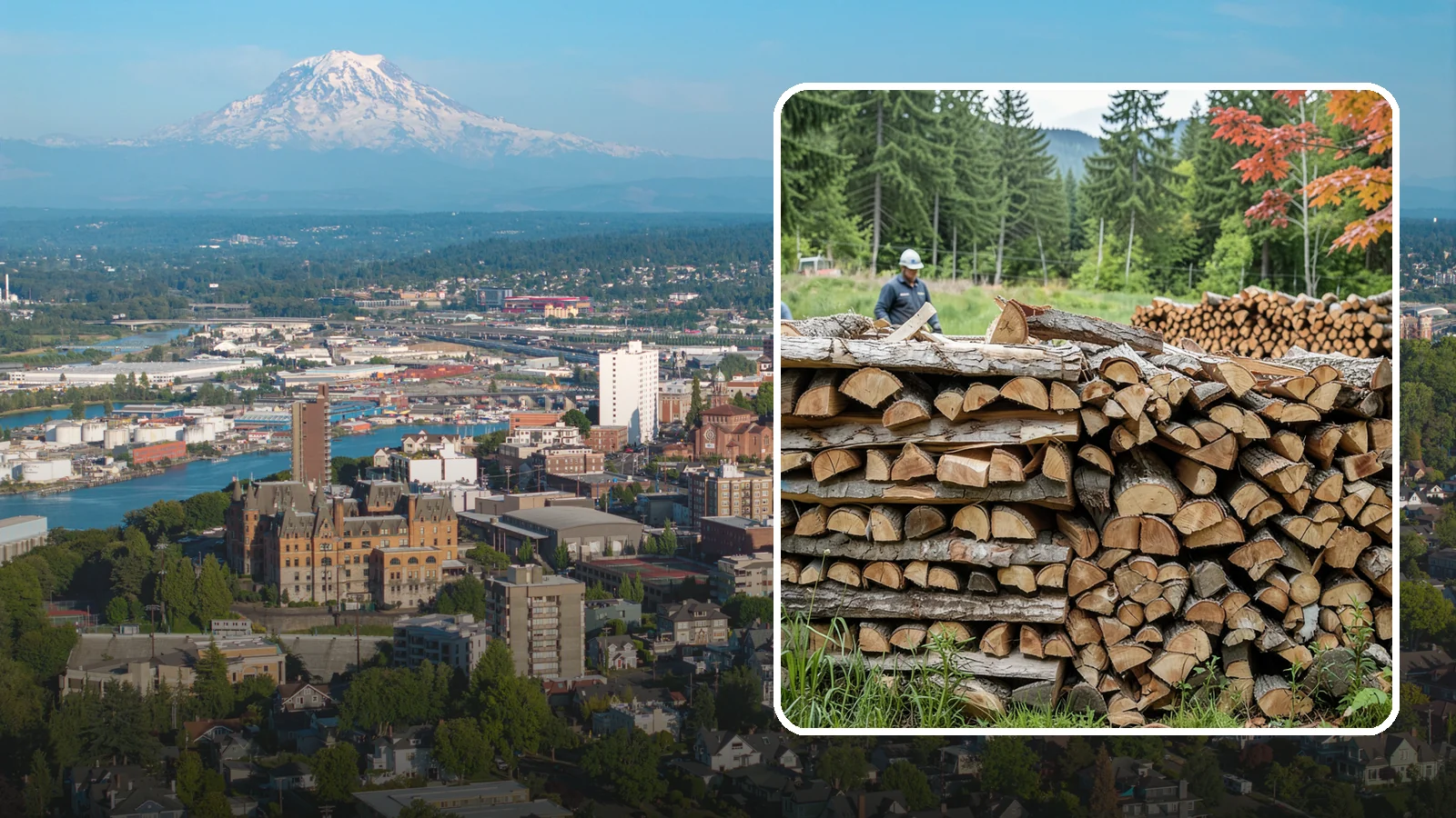 Event Firewood in Tacoma, Pierce County, WA - We deliver seasoned firewood for Pacific Northwest events, from festivals to private gatherings, sized and timed to your occasion.