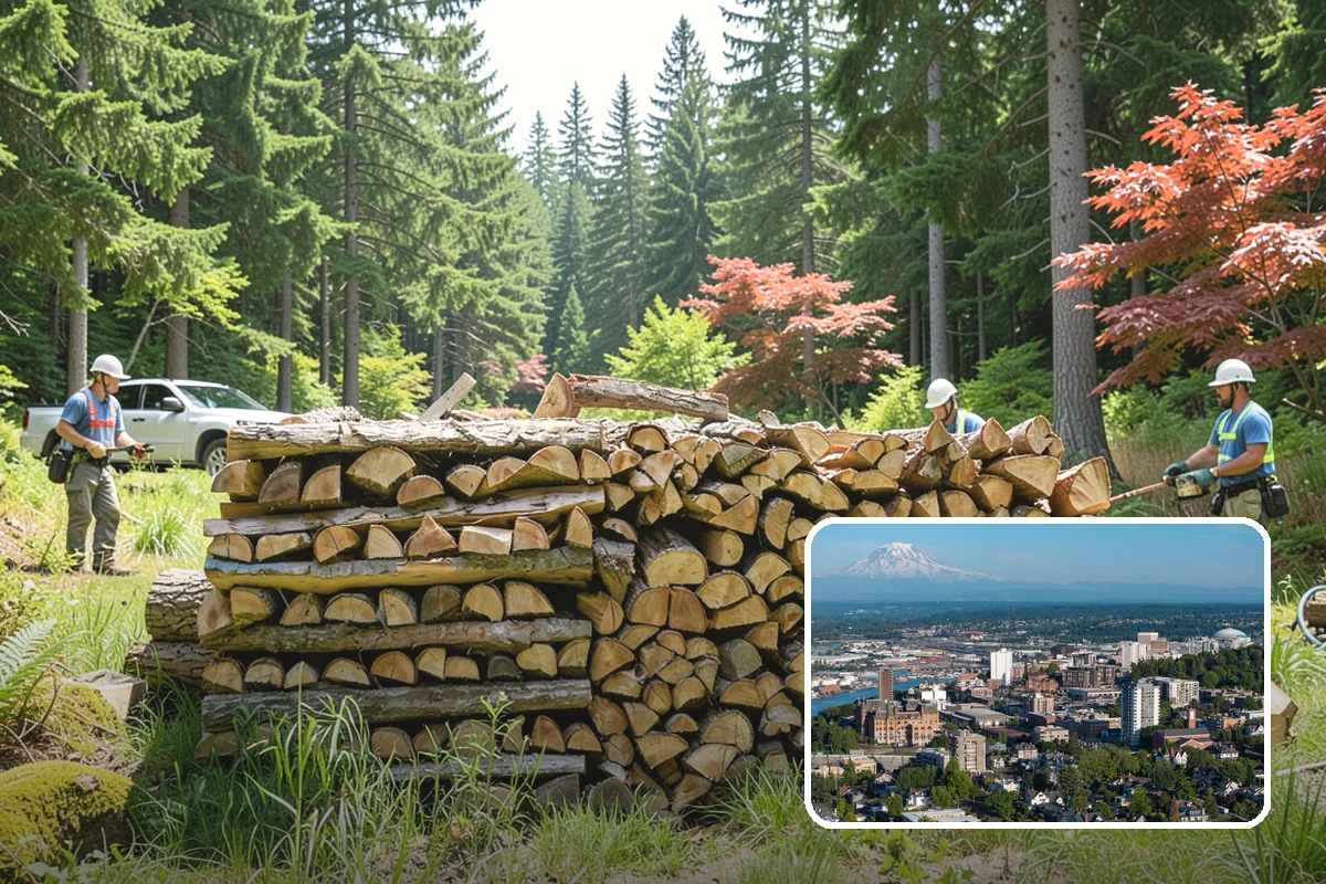 Event Firewood in Tacoma, Pierce County, WA - Seasoned wood that lights on cue in front of guests
