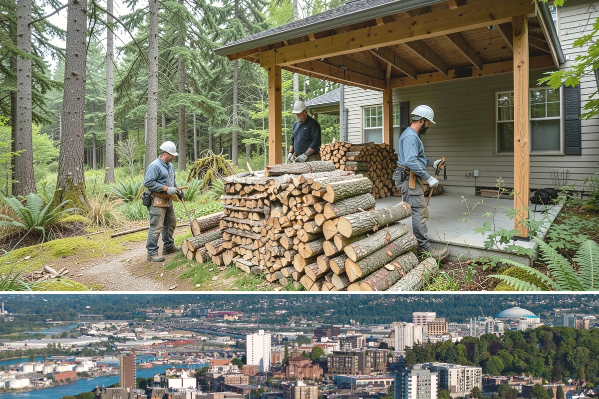 Event Firewood in Tacoma, Pierce County, WA - Book event firewood well ahead of peak wedding and festival dates in spring through fall.