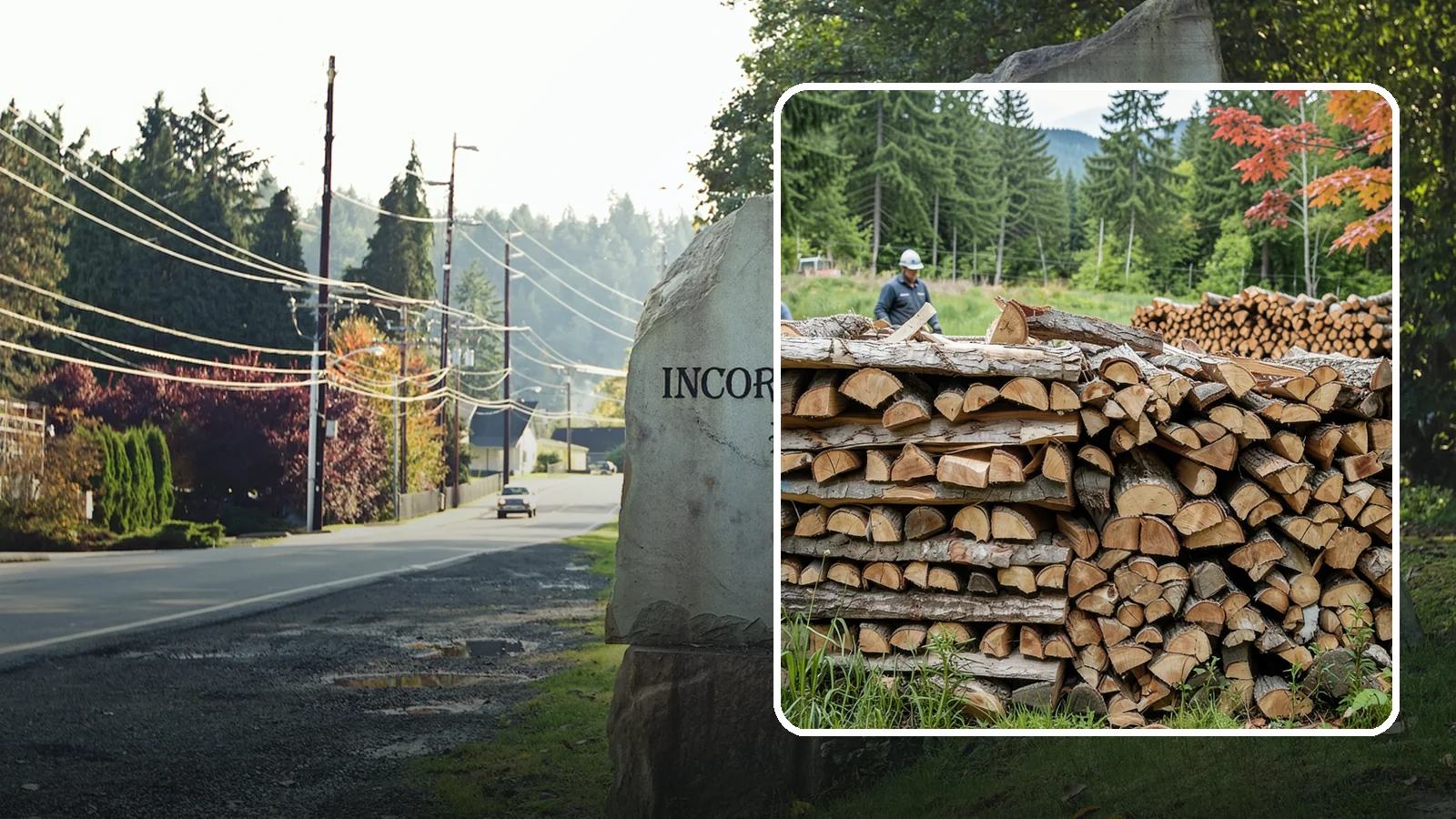 Event Firewood in Wilkeson, Pierce County, WA - We deliver seasoned firewood for Pacific Northwest events, from festivals to private gatherings, sized and timed to your occasion.