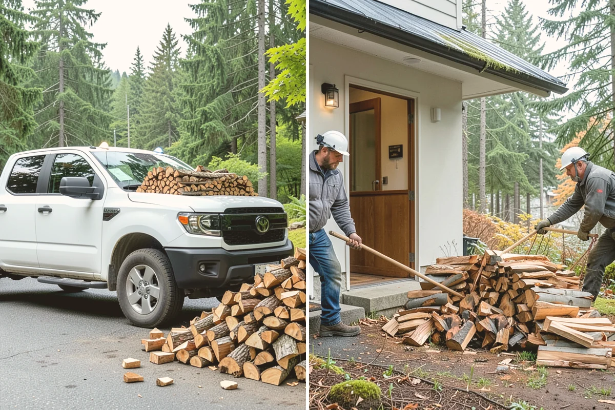 Face Cord Firewood in Algona, King County, WA - Select your face-cord order and delivery date