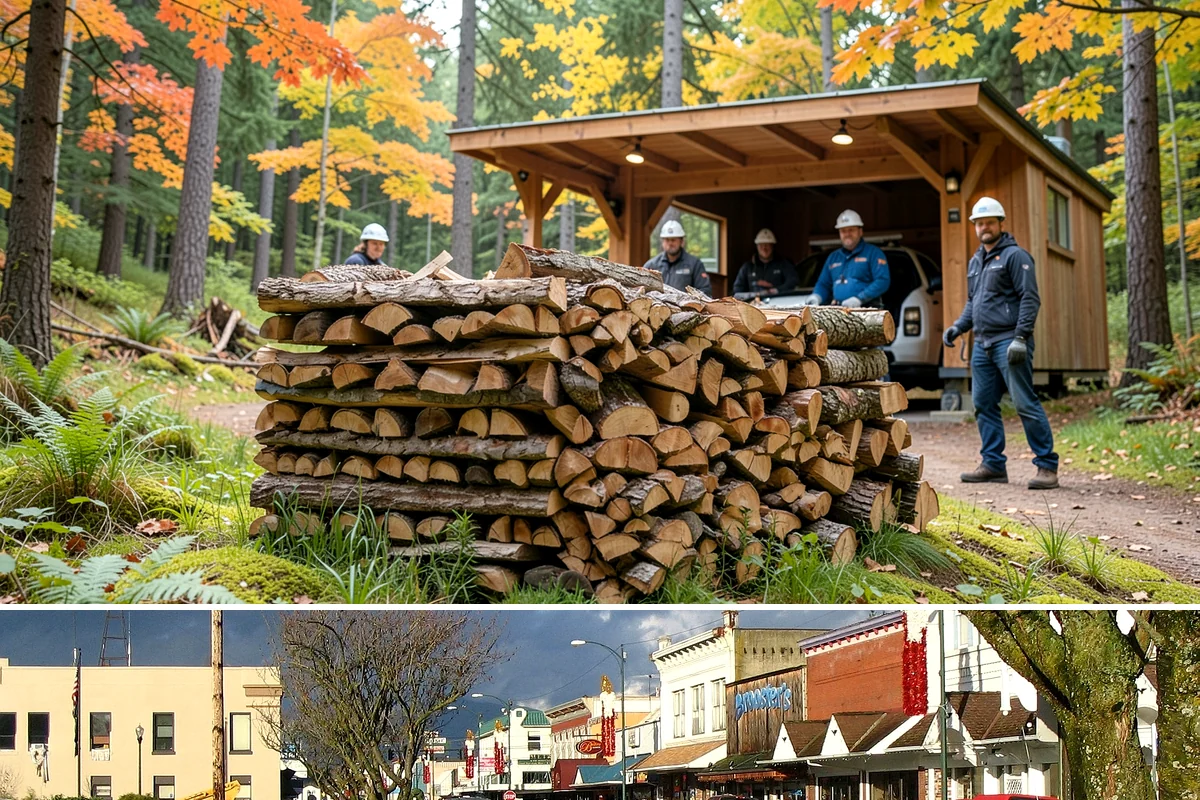 Face Cord Firewood in Arlington, Snohomish County, WA - Order a face cord in early autumn to have it ready before fireplace season begins.