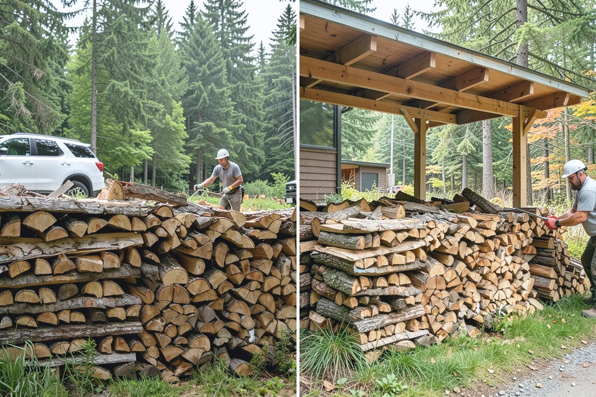Face Cord Firewood in Beaux Arts Village, King County, WA - Select your face-cord order and delivery date