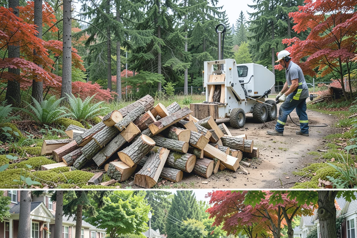 Face Cord Firewood in Beaux Arts Village, King County, WA - Order a face cord in early autumn to have it ready before fireplace season begins.