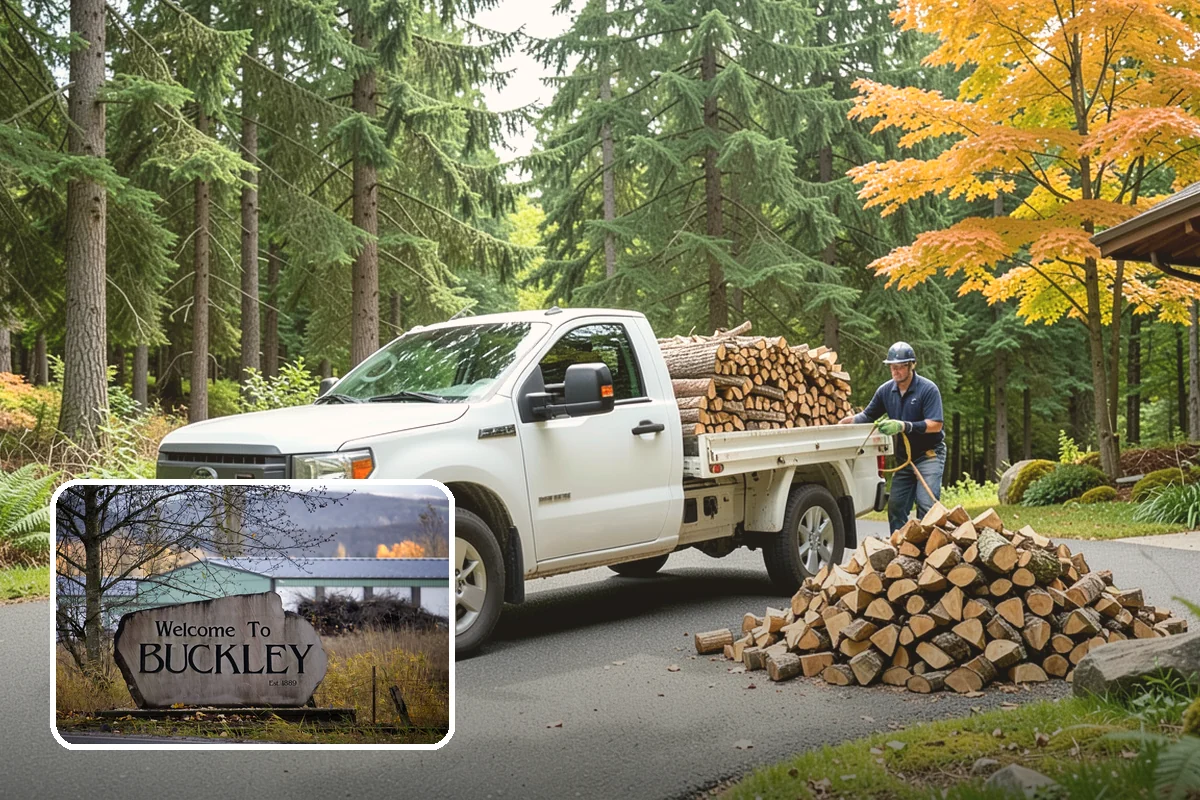 Face Cord Firewood in Buckley, Pierce County, WA - A tidy single-row stack that fits most spaces