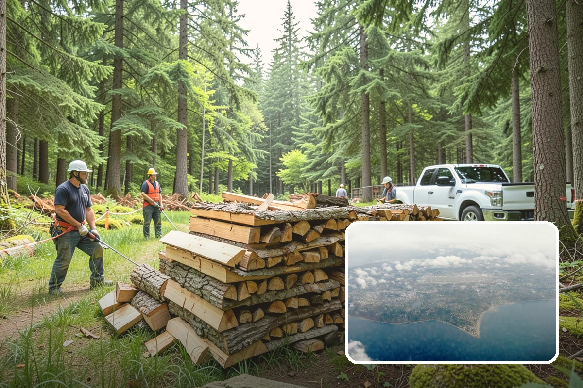 Face Cord Firewood in Burien, King County, WA - A tidy single-row stack that fits most spaces