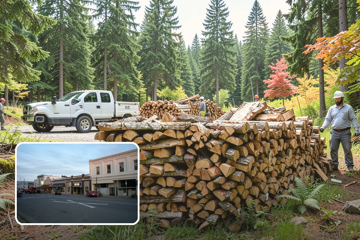 Face Cord Firewood in Burlington, Skagit County, WA - A tidy single-row stack that fits most spaces