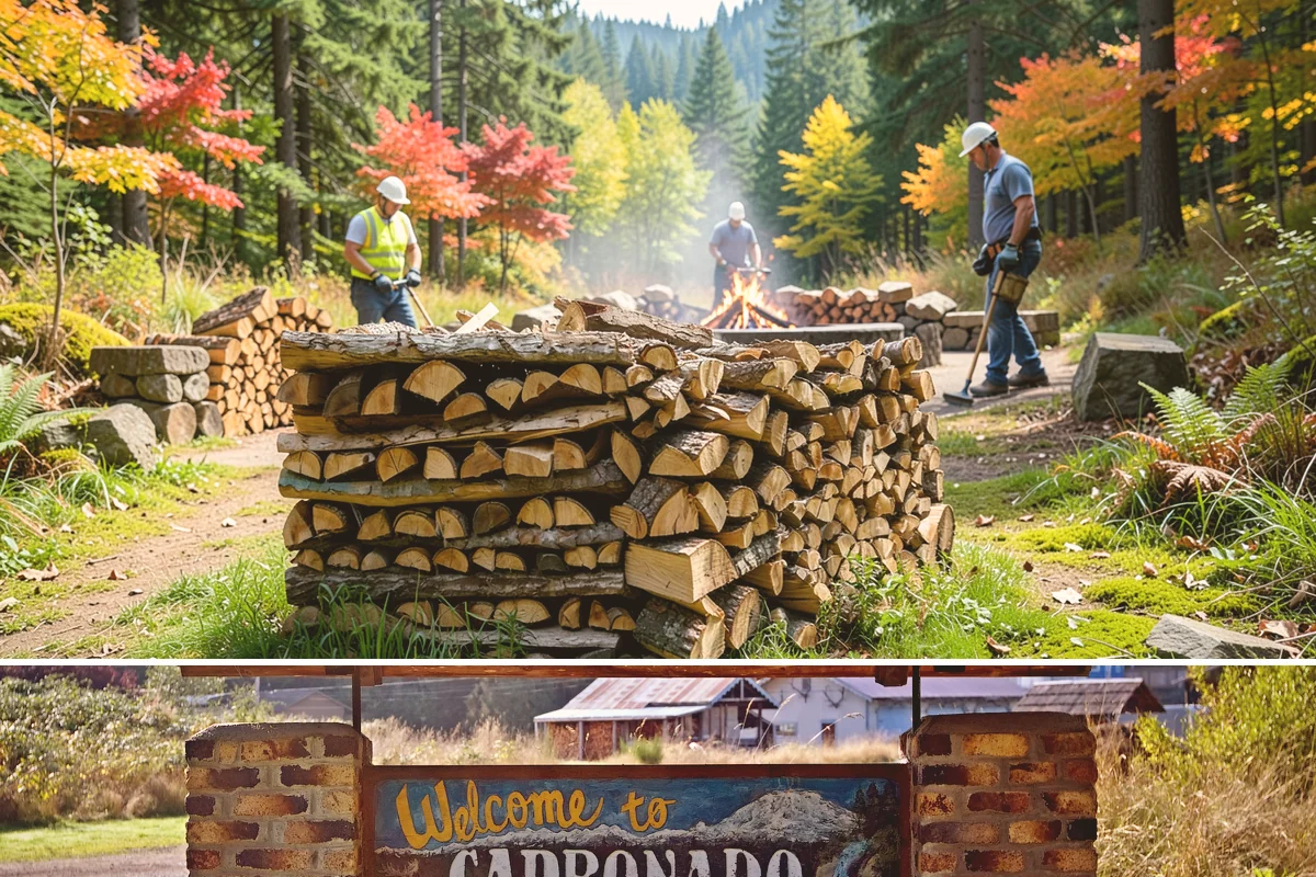 Face Cord Firewood in Carbonado, Pierce County, WA - Order a face cord in early autumn to have it ready before fireplace season begins.
