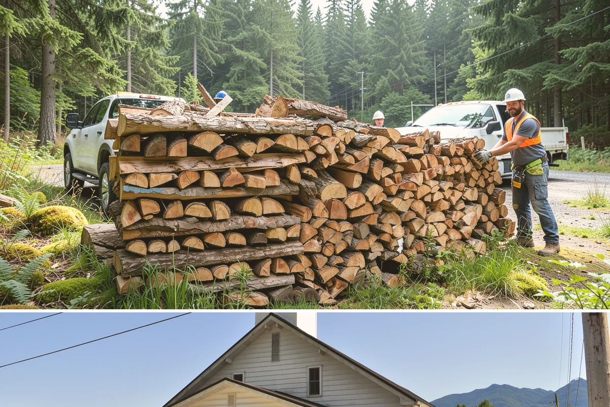 Face Cord Firewood in Concrete, Skagit County, WA - Order a face cord in early autumn to have it ready before fireplace season begins.