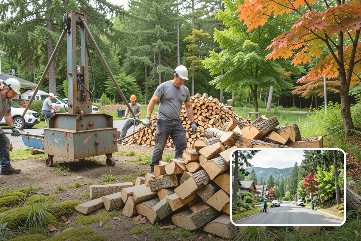 Face Cord Firewood in Darrington, WA - A tidy single-row stack that fits most spaces
