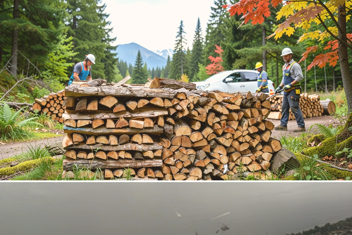 Face Cord Firewood in Des Moines, King County, WA - Order a face cord in early autumn to have it ready before fireplace season begins.