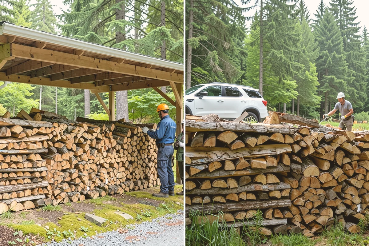 Face Cord Firewood in Eatonville, Pierce County, WA - Select your face-cord order and delivery date