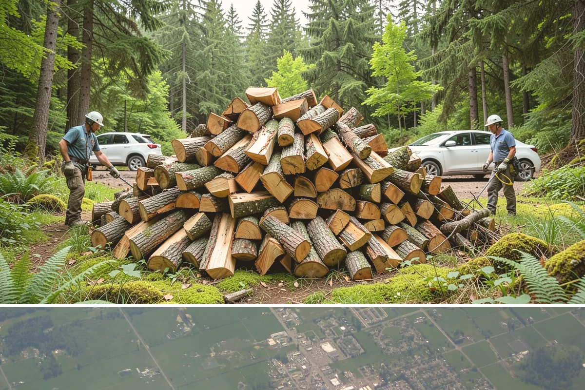 Face Cord Firewood in Enumclaw, King County, WA - Order a face cord in early autumn to have it ready before fireplace season begins.