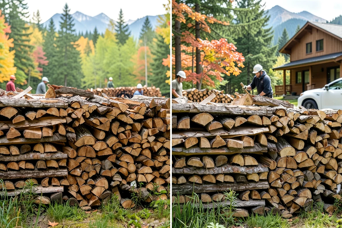 Face Cord Firewood in Everett, Snohomish County, WA - Select your face-cord order and delivery date