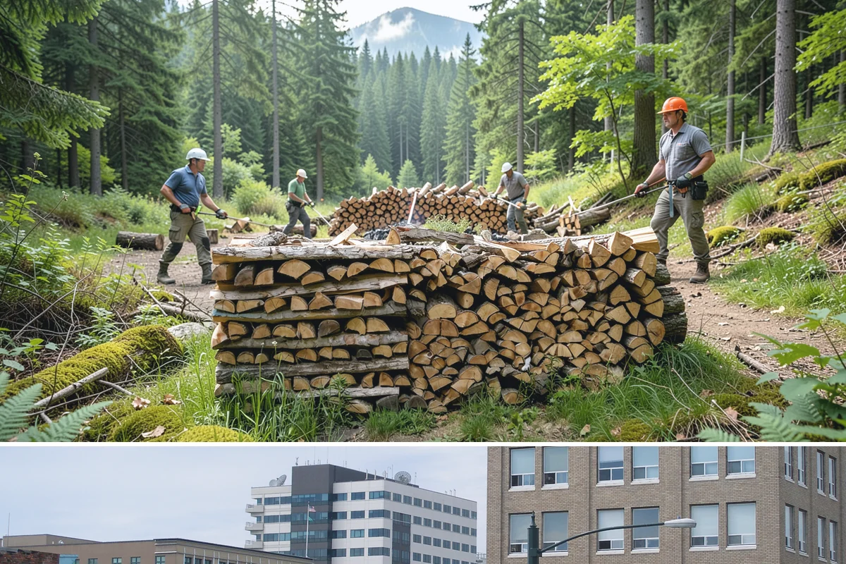 Face Cord Firewood in Everett, Snohomish County, WA - Order a face cord in early autumn to have it ready before fireplace season begins.