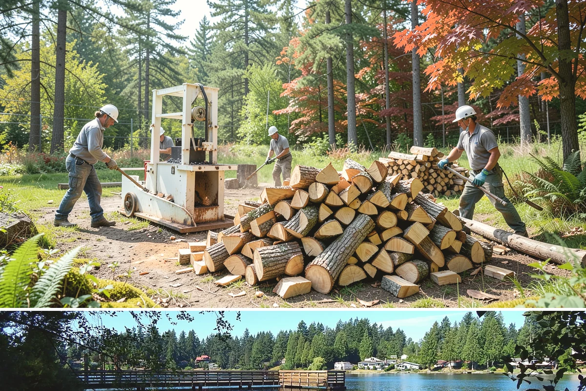 Face Cord Firewood in Federal Way, King County, WA - Order a face cord in early autumn to have it ready before fireplace season begins.