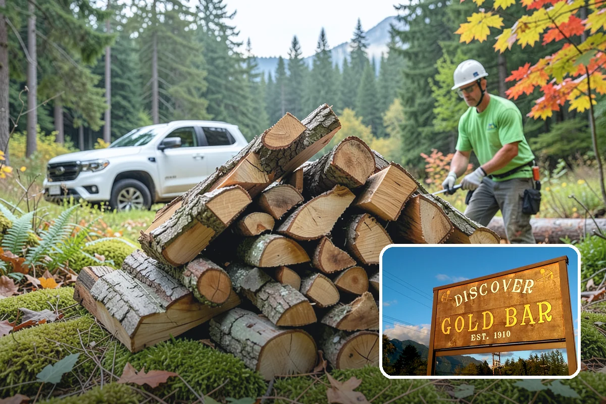 Face Cord Firewood in Gold Bar, Snohomish County, WA - A tidy single-row stack that fits most spaces