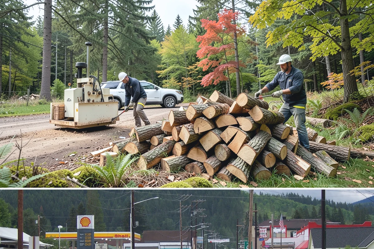 Face Cord Firewood in Granite Falls, Snohomish County, WA - Order a face cord in early autumn to have it ready before fireplace season begins.