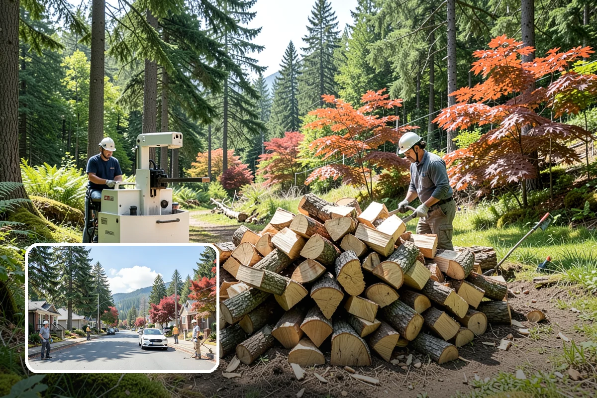 Face Cord Firewood in Hunts Point, King County, WA - A tidy single-row stack that fits most spaces